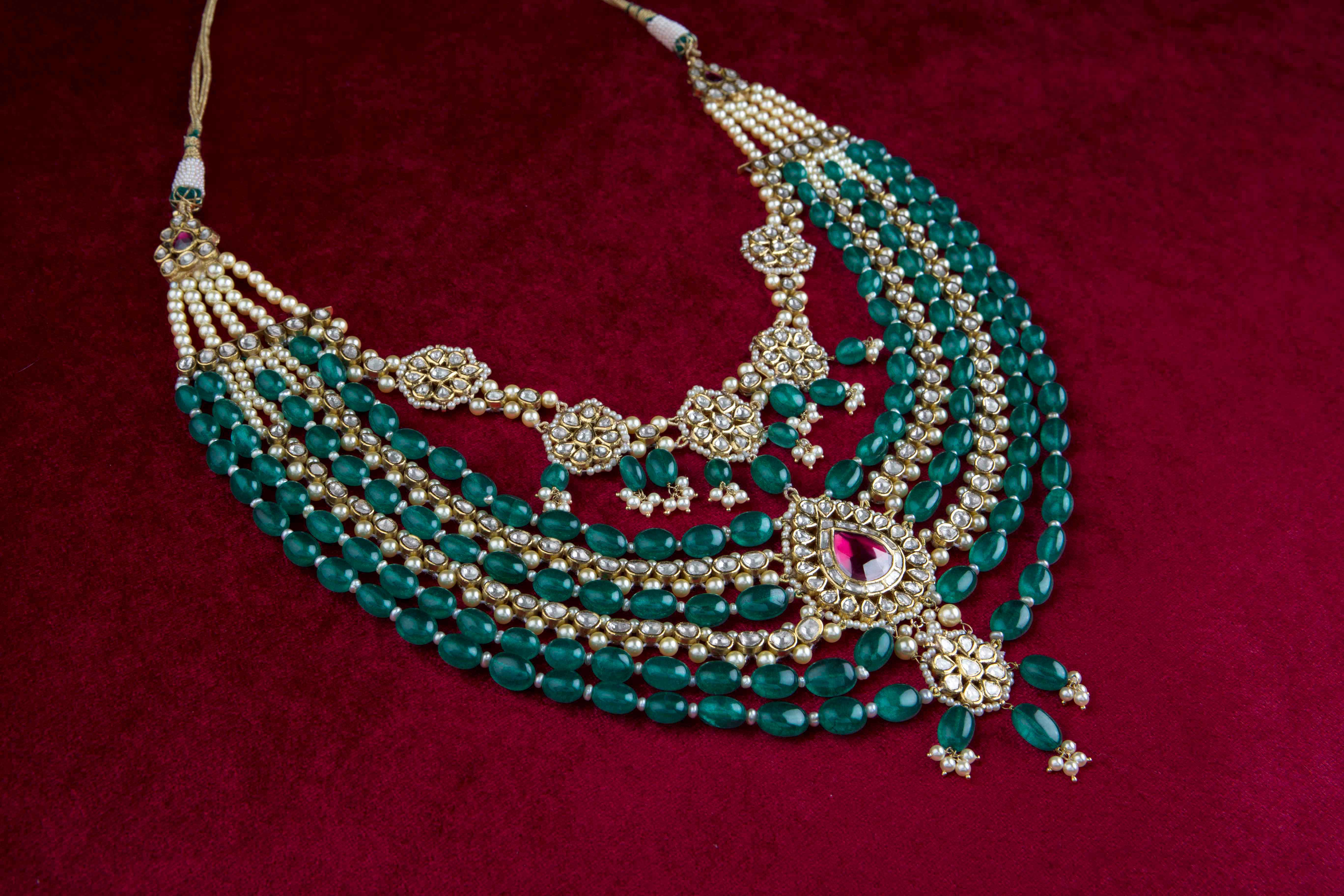 polki diamond necklace - Ghanasingh Fine Jewels