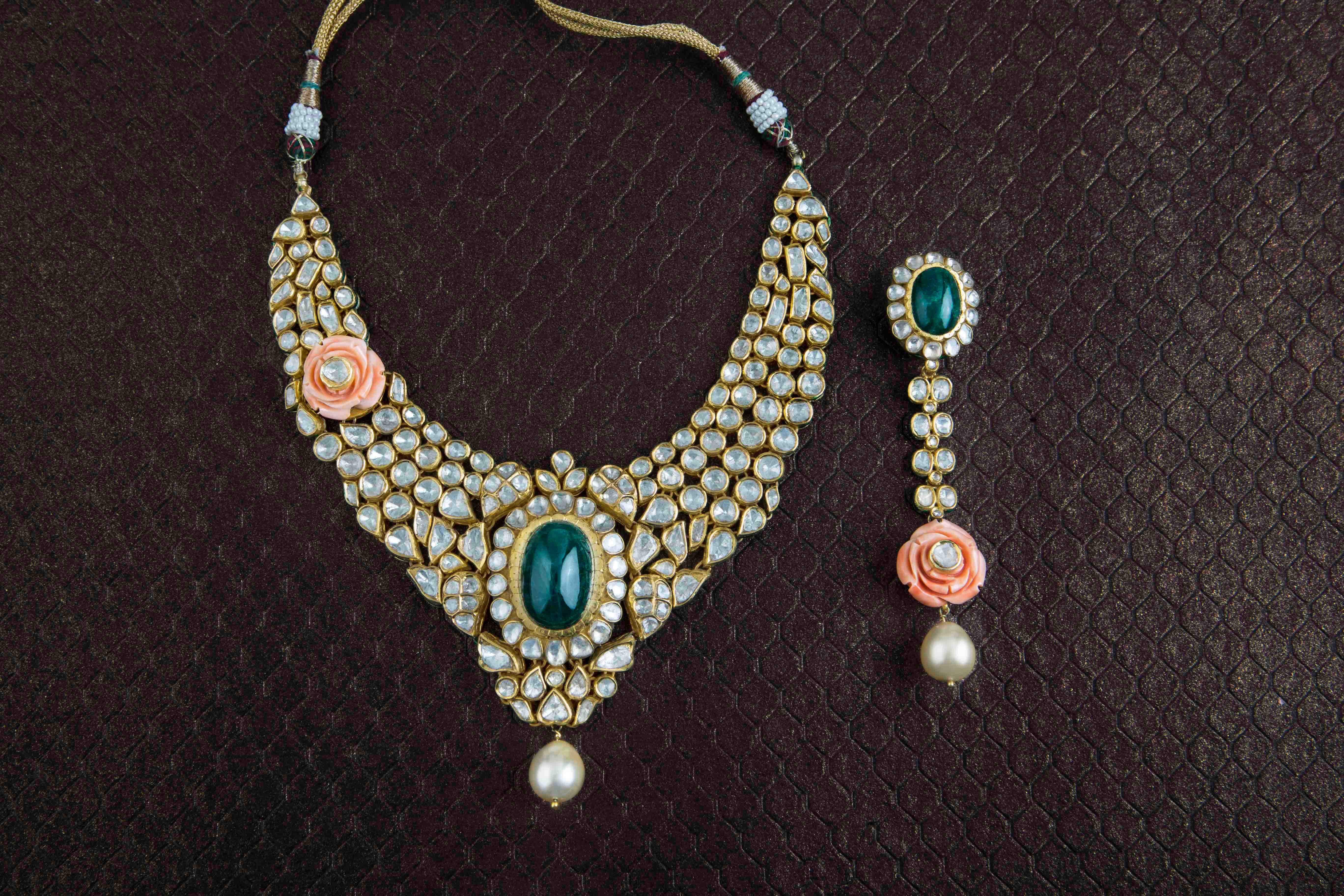 heavy bridal diamond necklace - Ghanasingh Fine Jewels