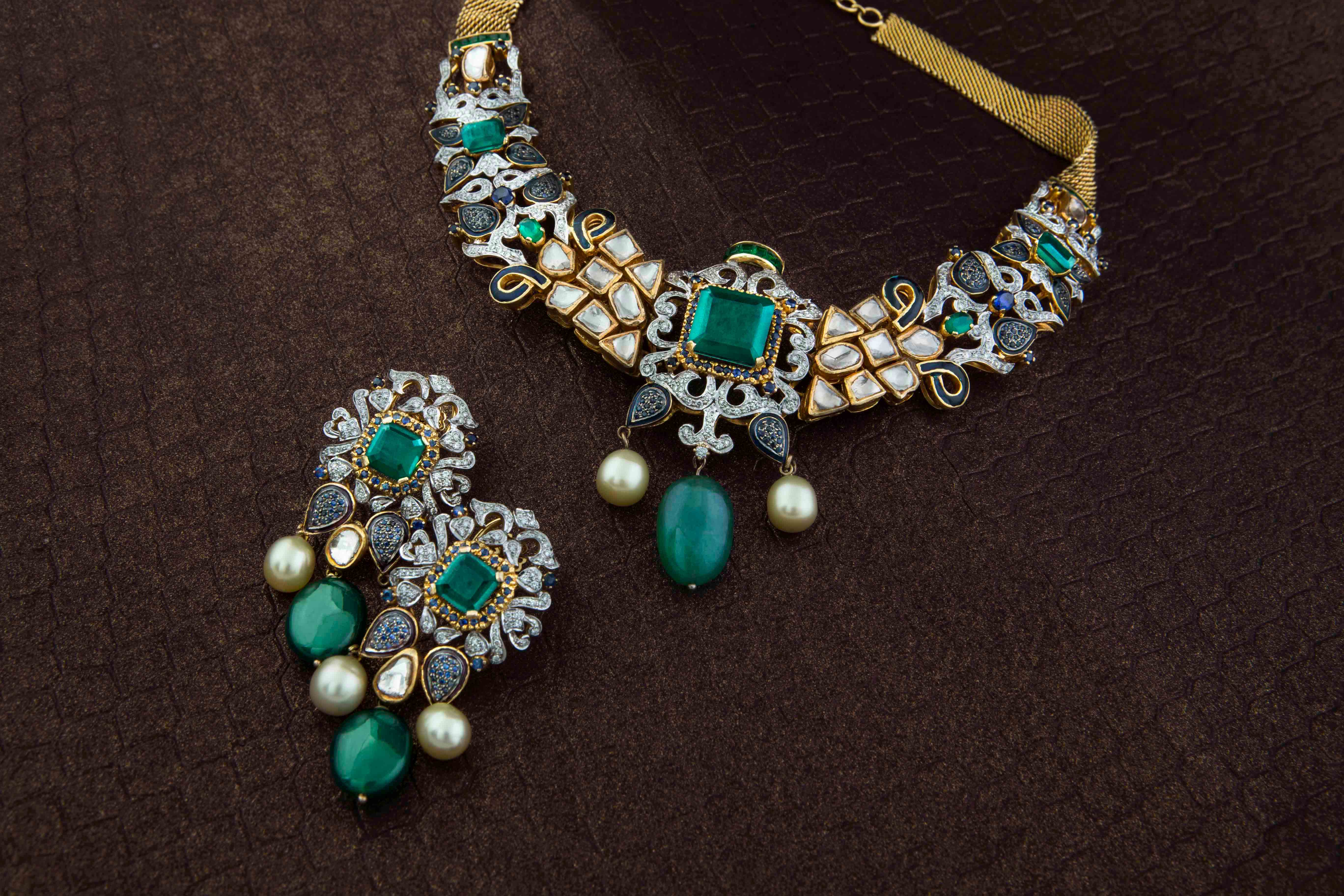 polki uncut diamond necklace - Ghanasingh Fine Jewels