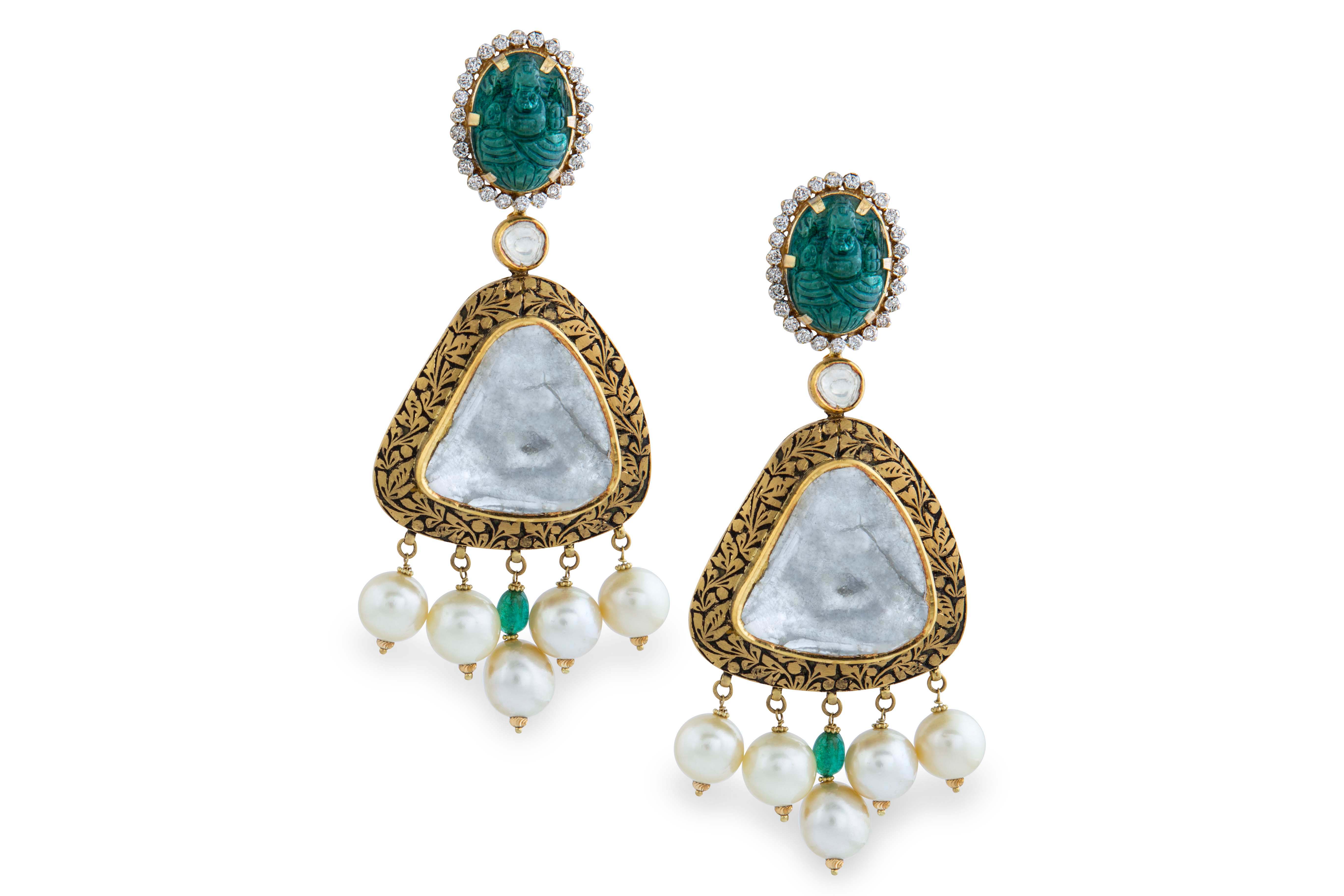 traditional earrings for wedding - Ghanasingh Fine Jewels